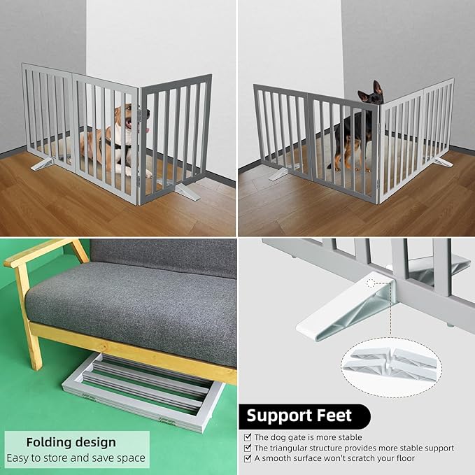 ZJSF Freestanding Indoor Dog Gate - Image 4