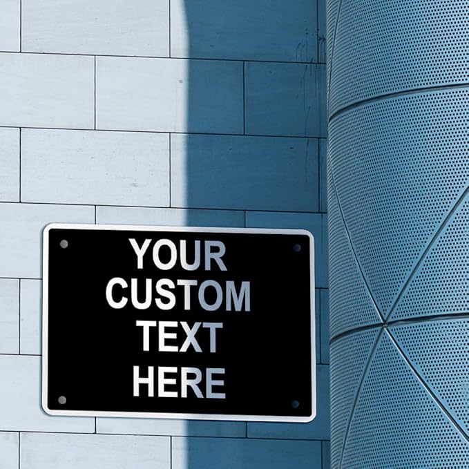 Aluminum Weatherproof Metal Sign Multiple Sizes Custom Personalized Text Here - Image 3