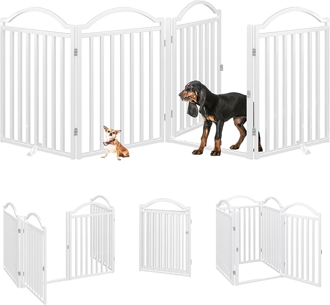 BHG Metal No-Assembly Freestanding Dog Gate - Image 2