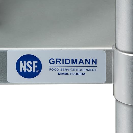 GRIDMANN NSF Stainless Steel Work & Prep Table 48 x 30 Inches - Image 6