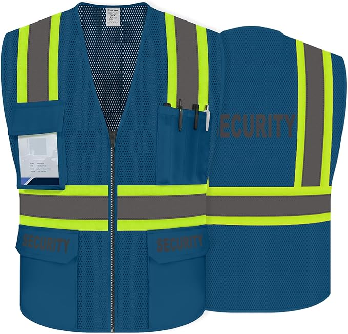 Security Vest for Security Guard, Hi Vis Mesh Vest by UnoMejor