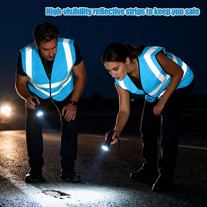 BeautyWill Custom Safety Vest Customized Logo Class 2 High Visibility - Image 4