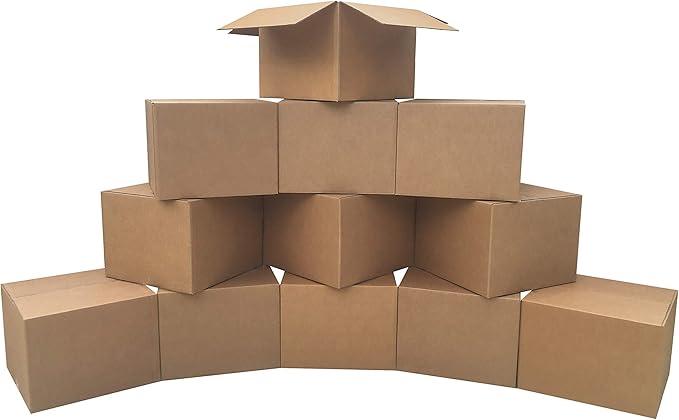 Amazon Basics Cardboard Moving and Storage Boxes, 12 Pack - Image 2