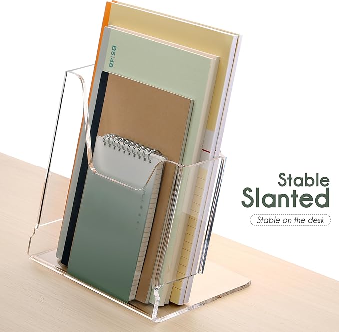 Acrylic Brochure Holder 8.5X11Inch, Magazine Pamphlet, Booklet Holder - Image 7