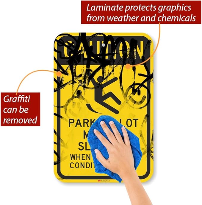 SmartSign 18 x 12 inch “Caution - Image 8
