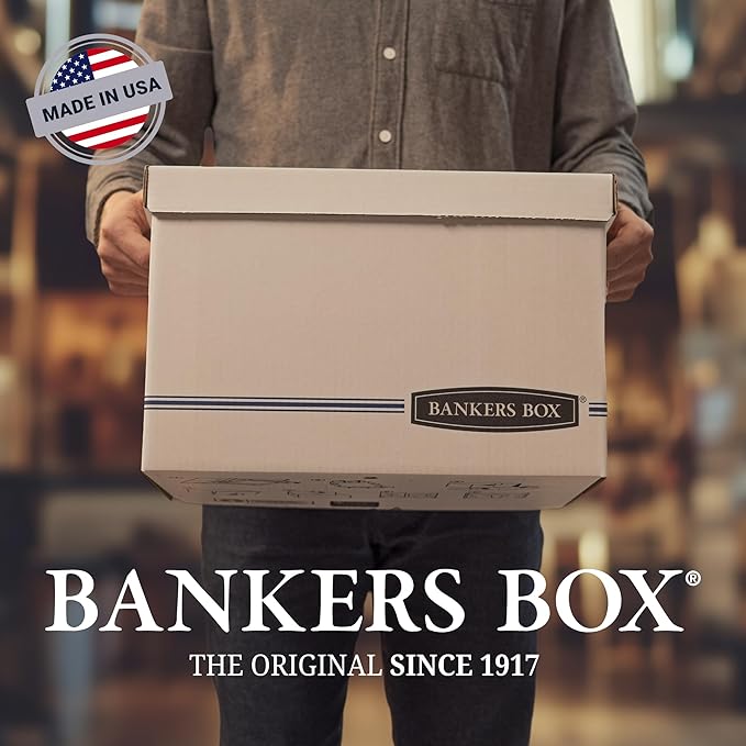 Bankers Box 4-Pack Basic Duty File Storage Boxes - Image 8
