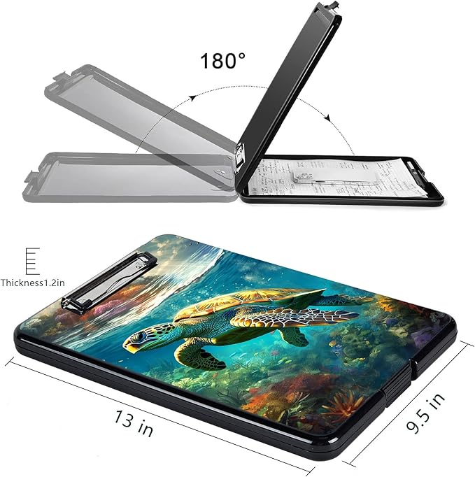 Clipboard with Storage, High Capacity Plastic Storage Clipboard with Pen Holder - Image 2