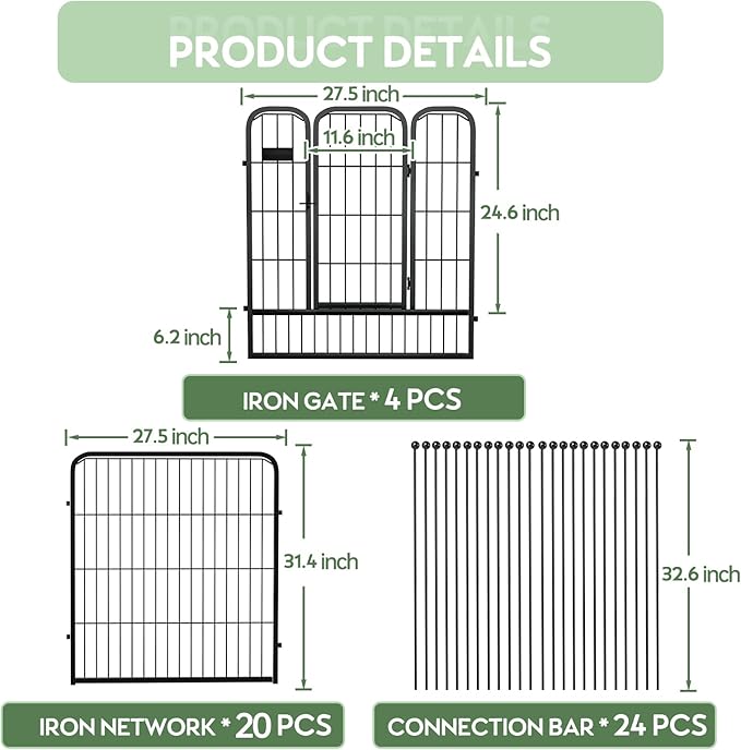 ZXMOTO Outdoor Garden Fence - Image 5