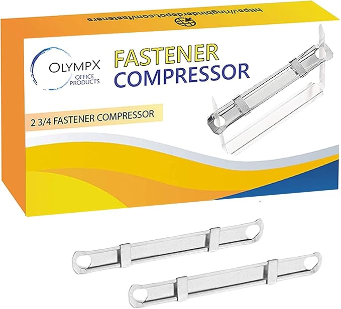 OLYMPX 100 Pcs of Prong Paper Fastener Compressors - Image 4