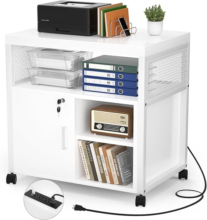 Unikito Rolling File Cabinet Lateral Office Filing Cabinets by Unikito