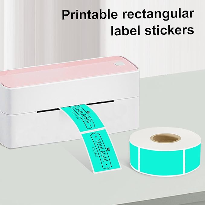 1X2 inch Label Stickers Roll for Thermal Printer 500PCS Colored Removable - Image 2