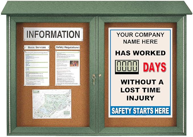 Full Size Digital Safety Scoreboard 20" x 28" – Battery Operated LED Scoreboard - Image 4