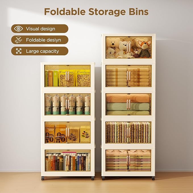 102QT Plastic 5 Tier Storage Bins - Image 4