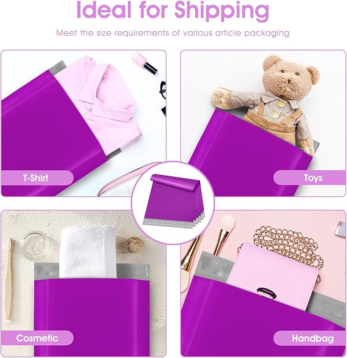 Metronic Poly Mailers 10x13 100 PC, Small Shipping Bags Mailing Envelopes Self - Image 5