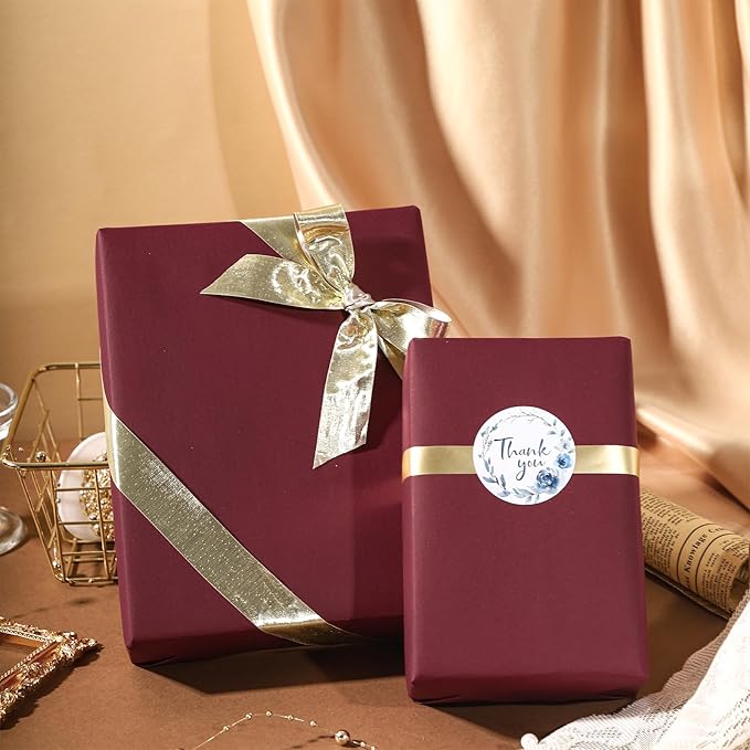 RUSPEPA Wine Red Kraft Paper Roll - Image 5