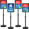 4 Pack Sign Holder Stands by VAIIGO