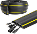 10 Ft Heavy Duty Floor Cord Cover Cable Protector, 3 Channels Protect Cords and by DGSL