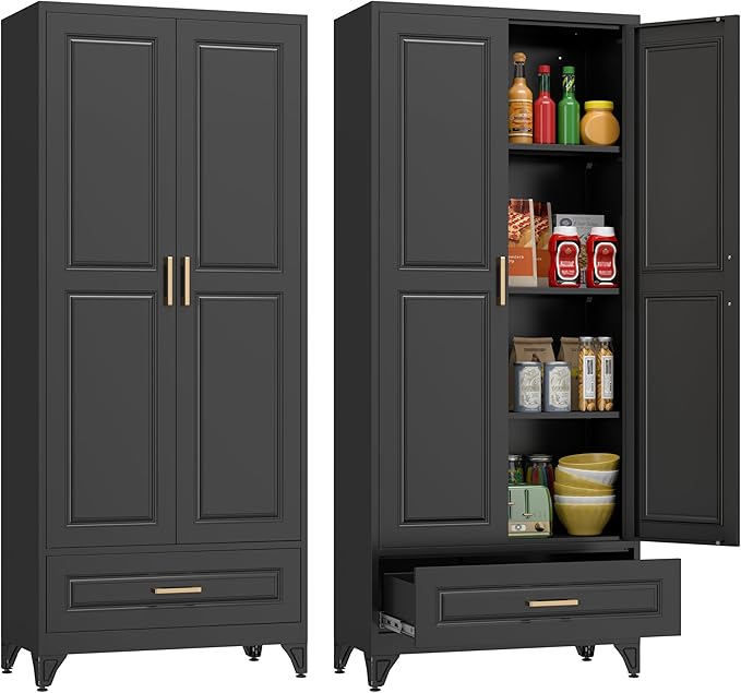 Kitchen Pantry Cabinet, Metal Storage Cabinets by POLUP