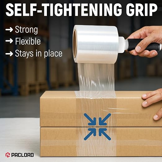 5" x 1000’ Industrial Strength Stretch Wrap, Ready to Use Pack of 4 Mini Rolls - Image 6