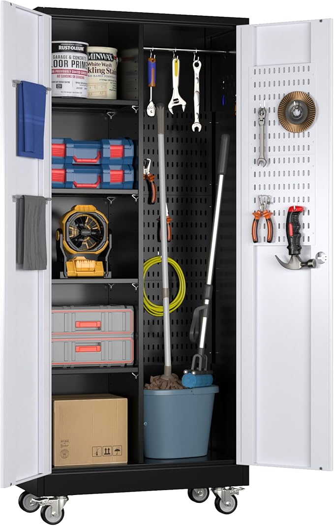 Broom Closet Storage Cabinet by GANGMEIMENTALSTORAGECABINET