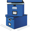 Huolewa Decorative File Organizer Boxes Office Document Storage by Huolewa