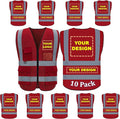 BeautyWill Custom Logo Safety Vest Class2 High Visibility Reflective Vest by BeautyWill