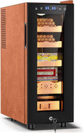 Tylza Leather Trim Cigar Humidor, 35L Cigar Humidor Cabinet by TYLZA
