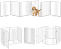 Vantas Folding No-Assembly Metal Pet Gate 120" Wide, Freestanding Accordion by Vantas