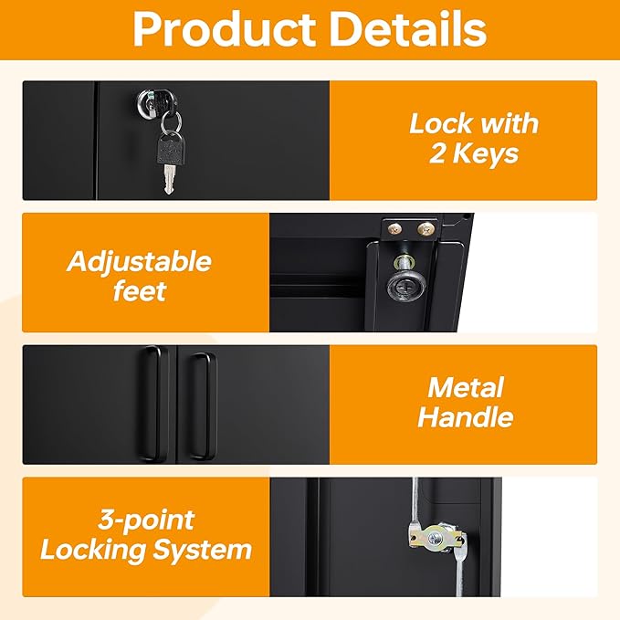 STANI Metal Garage Storage Cabinet - Image 9