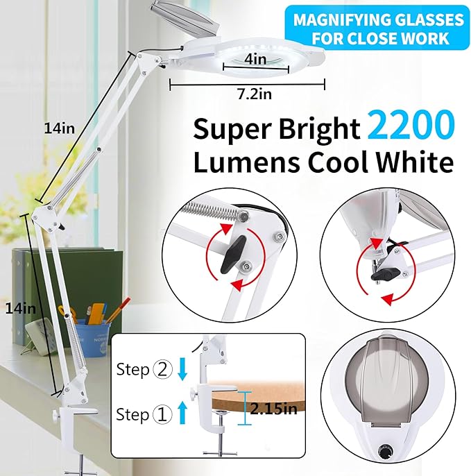 KIRKAS 10X & 30X Magnifying Glass - Image 7
