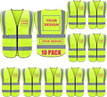 BeautyWill Custom Logo 10/20 Pack Safety Vest Class2 High Visibility Vest by BeautyWill