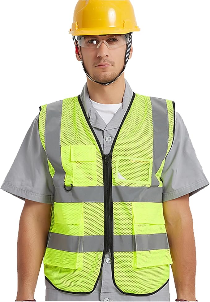 BeautyWill Custom Safety Vest Logo Class 2 High Visibility Reflevtive Vest - Image 3