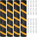 6 FT Heavy Duty Rubber Speed Bump 4-Pack, Driveway Cable Protector Ramp by Unknown