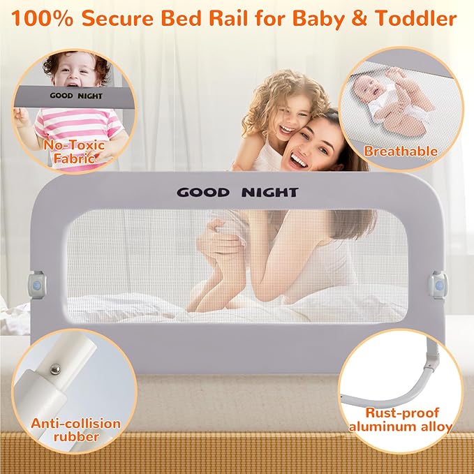 Bed Guard Rail for Toddlers - Image 5
