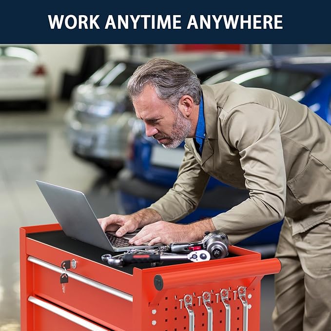 5-Drawer Metal Rolling Tool Chest - Image 4