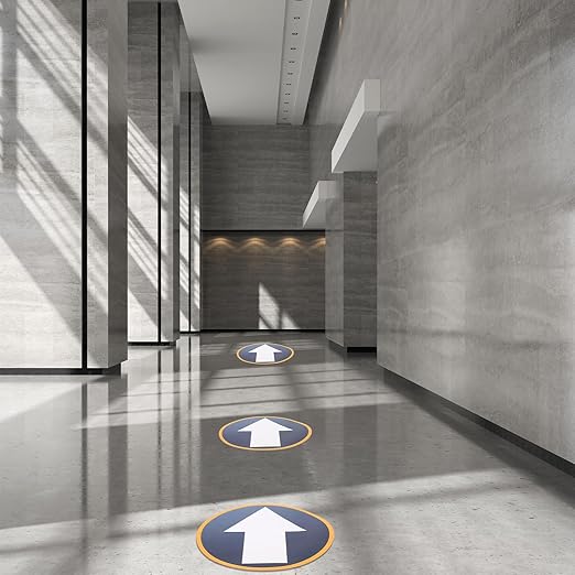 5PCS Arrow Floor Stickers Removable Adhesive Directional Sign Floor Decal - Image 6