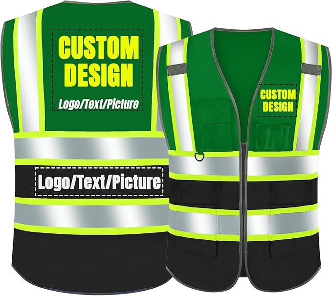 BeautyWill Custom Logo Safety Vest Class2 High Visibility Reflective Vest by BeautyWill