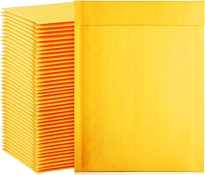 packbabol Kraft Bubble Mailers 6x10 Inch 100 Pcs, Small Self-Sealing Mail by packbabol