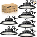 UFO LED High Bay Light 240W 6 Pack, High Bay LED Shop Light 36, 000LM 0-10V by JC-LGL