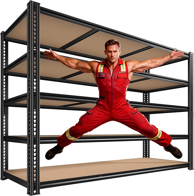 60" W Garage Shelving 72" H Metal Shelving 3500LBS Storage Shelves Heavy Duty 5 by Unknown