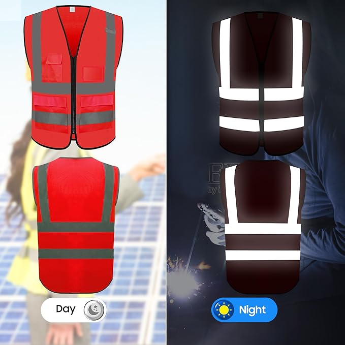Reflective Safety Vest for Men Women - Image 3