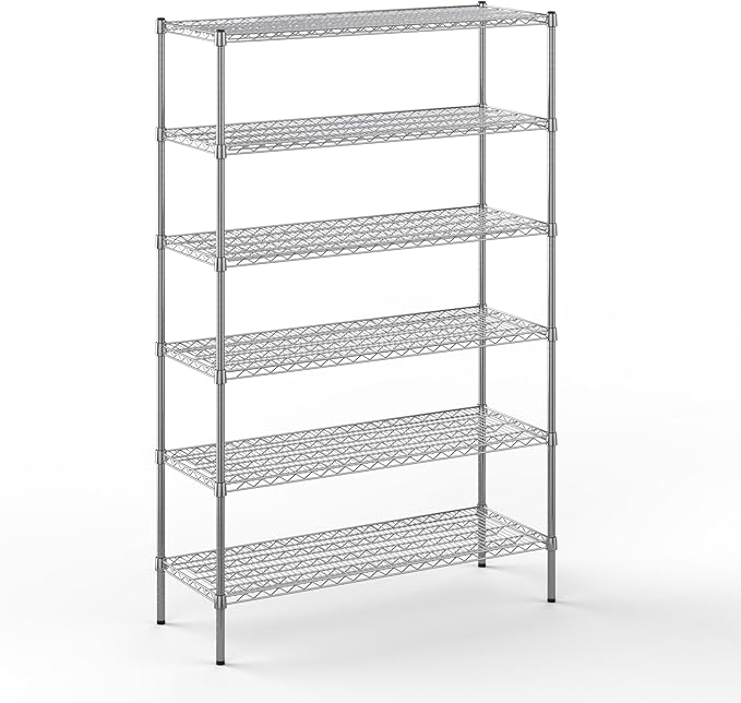 18" Deep x 48" Wide x 74" Height Wire Shelving Kit | 6-Tier | NSF Commercial by Regal+Altair
