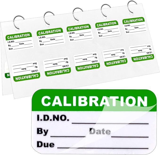 300 Pack 0.5" x 1" Self Laminating Calibration Labels by DOSTATNI