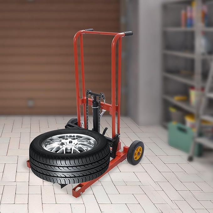 Hydraulic Material Lift 450 lbs Capacity, 36 Inch Lift Height Manual Stacker - Image 9