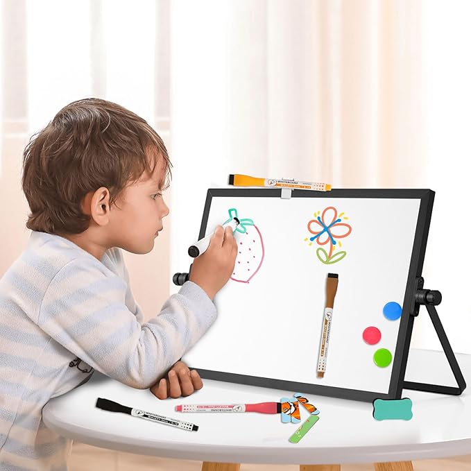 Dry Erase Magnetic White Board, Portable Small Whiteboard Set - Image 5