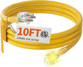 HUANCHAIN 10 ft 14/3 Gauge Heavy Duty Outdoor Extension Cord Waterproof by huanchain