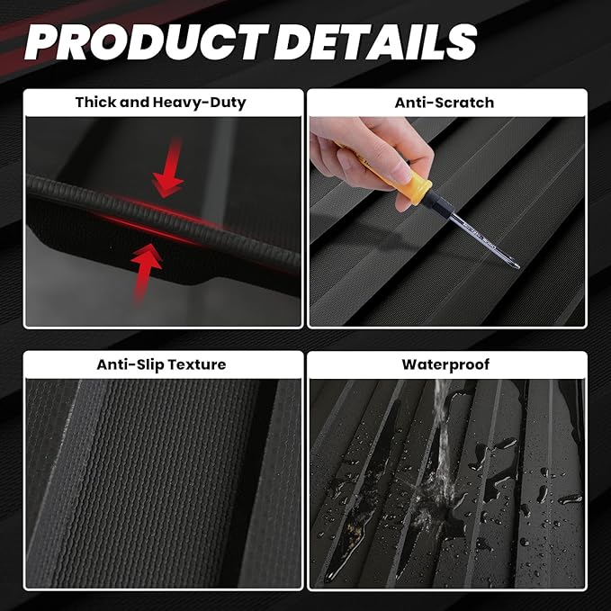 LASFIT 5FT7 Truck Bed Mat for Ram 1500/1500 RHO 2019-2026 & RAM 1500 Classic - Image 5