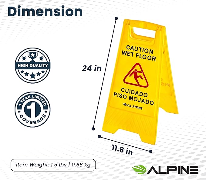 Alpine Wet Floor Signs 3 Pack - Image 3