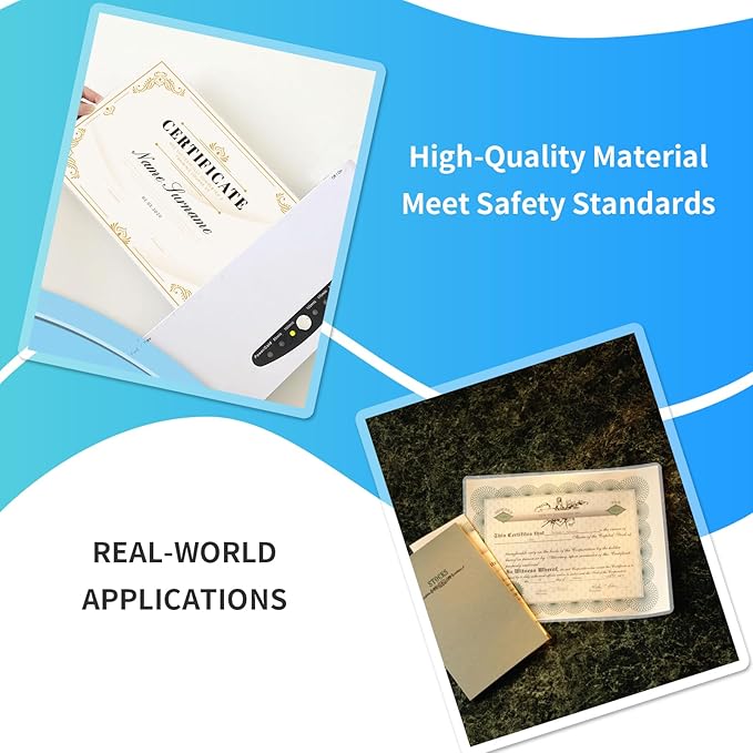 Laminating Sheets, 500 Pack Thermal Laminating Pouches Holds 8.5 x 11 Inch - Image 4