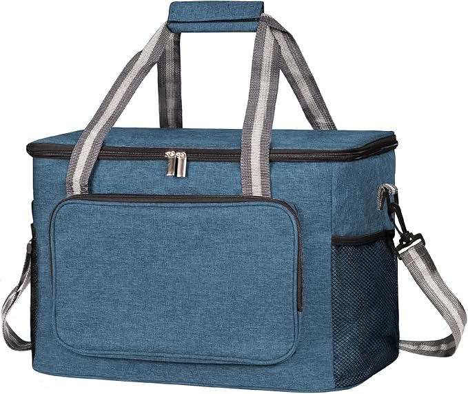 iknoe Large Cooler Bag Collapsible, 24L Insulated Bags, Leakproof Lunch Cooler by Iknoe